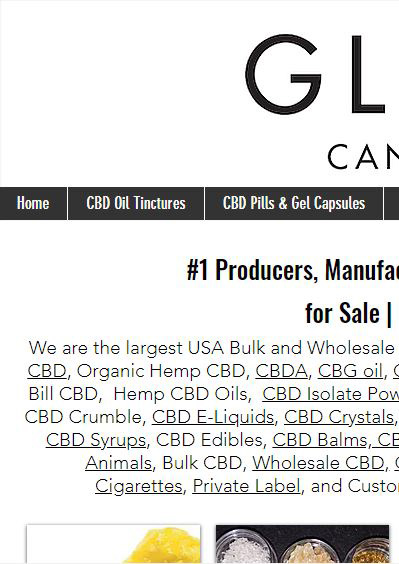 Poorly Optimized CBD Sales Website